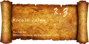 Kocsis Zelma névjegykártya